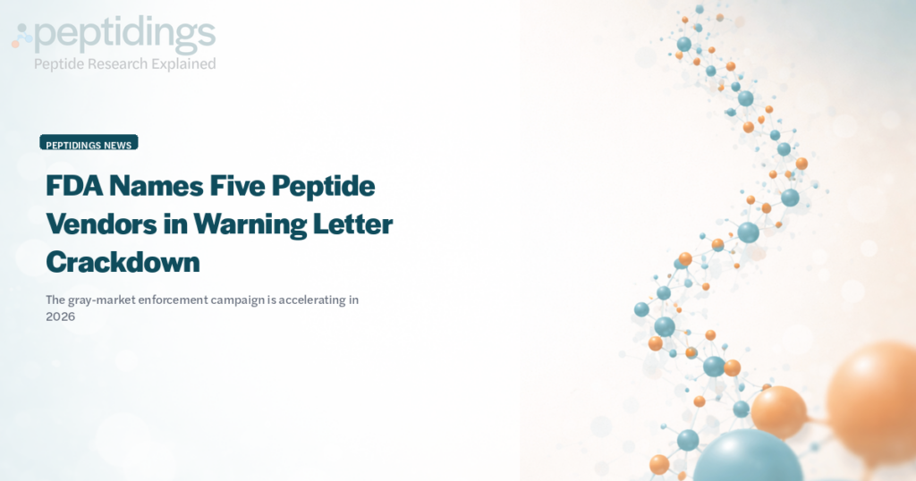 FDA peptide vendor warning letters 2026