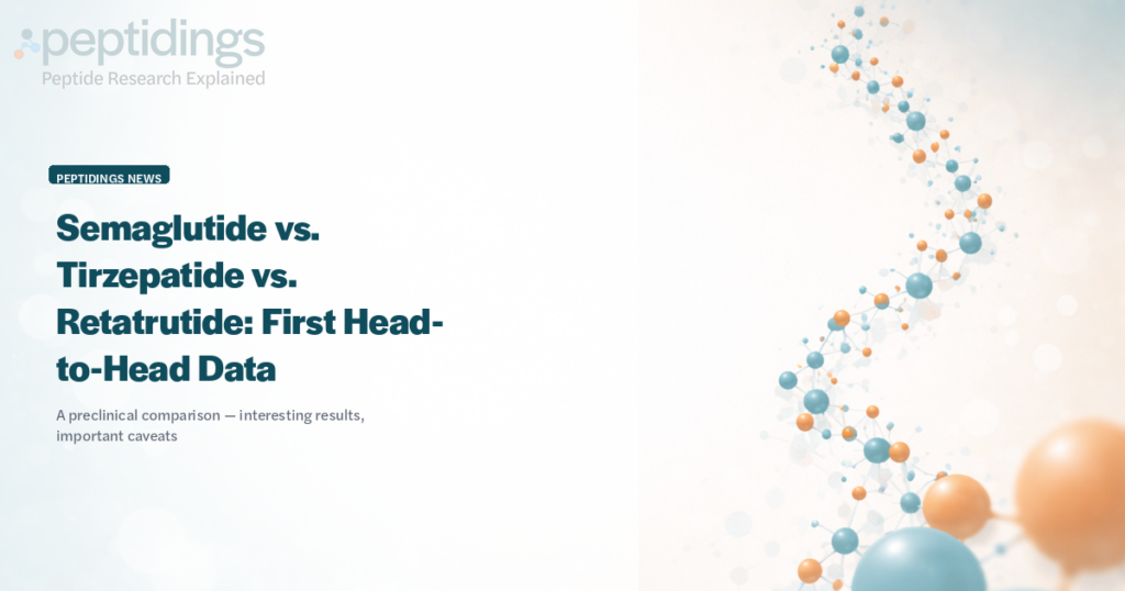 Semaglutide vs tirzepatide vs retatrutide comparison study