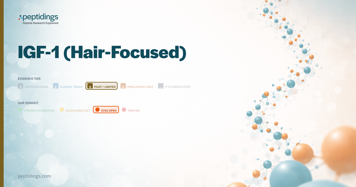 igf-1 lr3 hair growth IGF-1 and Hair Loss: What the Research Actually Shows