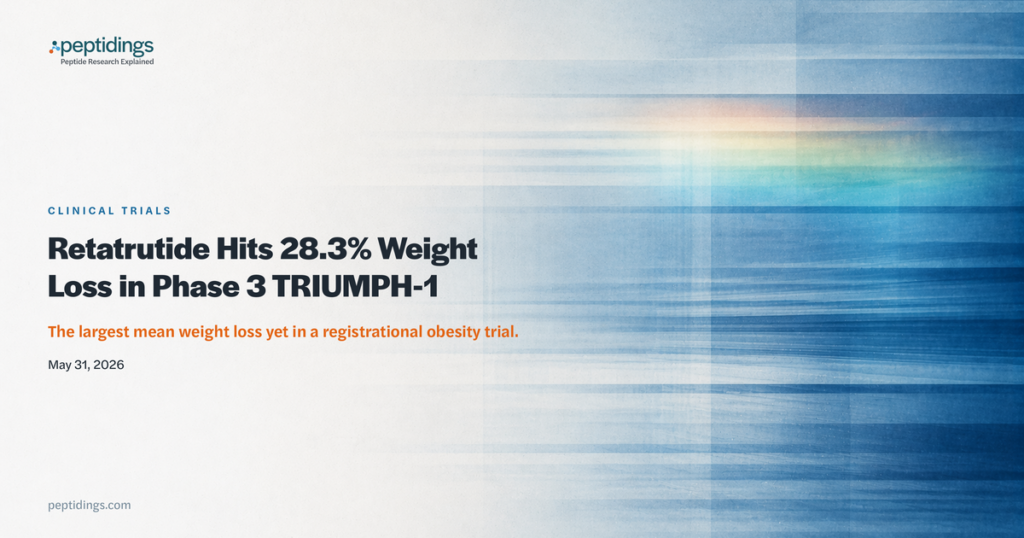 Retatrutide TRIUMPH-1 Phase 3 28.3% weight loss result — Peptidings